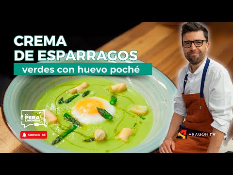 Crema de Espárragos Verdes con Huevo Poché 🥚🌿