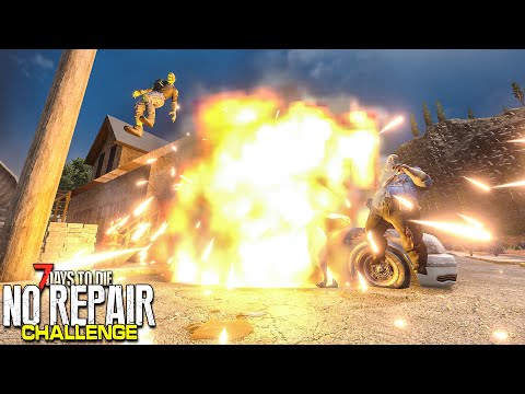 FRIENDLY FIRE! | 7 Days to Die - NO REPAIR CHALLENGE (Ep 16)