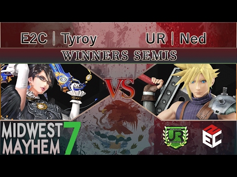 Midwest Mayhem 7 WINNERS SEMIS - E2C | Tyroy (Bayonetta) vs UR | Ned (Cloud)