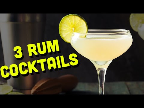 3 Easy Rum Cocktails at Home