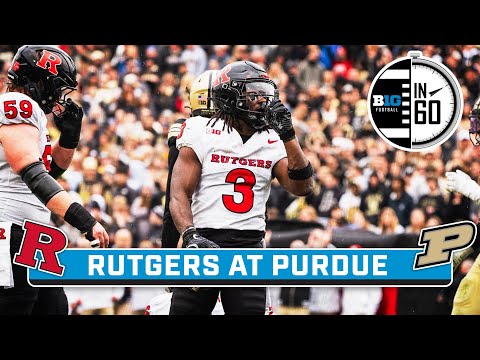 Rutgers at Purdue | Oct. 27, 2025 | B1G Football in 60