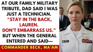At Our Family Tribute, Dad Said I Was Just a Tech — Then the General Called Me ‘Commander Beck’