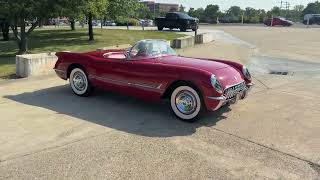 1954 Chevrolet Corvette Start Up and Walk Around