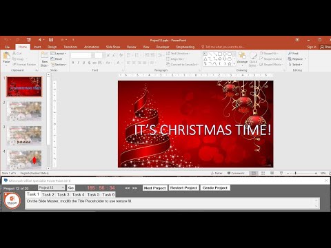 MOS PowerPoint 2016 - Project 12 (English)