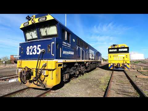 8235, 8233 & 8237 walk Parkes NSW.  Tue 27th July 2021