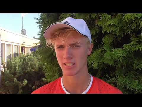 Andrew Paulson po výhře v 1. kole na Jablonec Open 2020