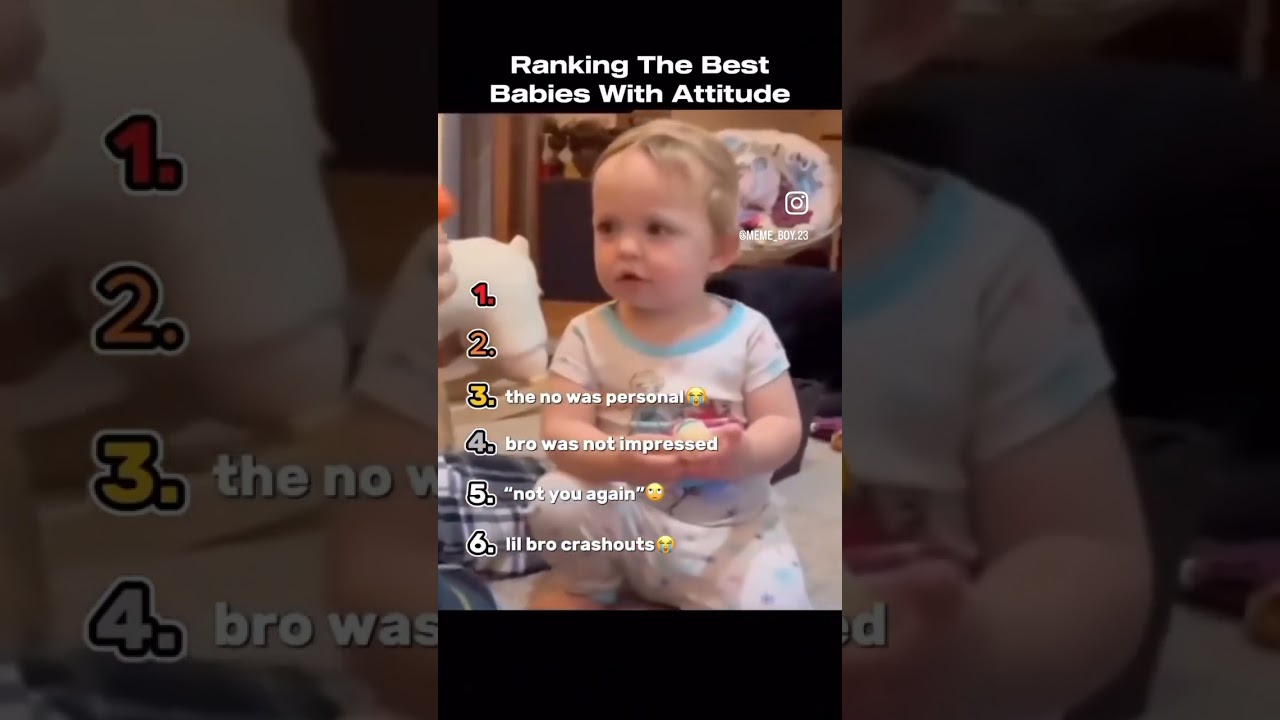 Ranking the best babies with attitude.