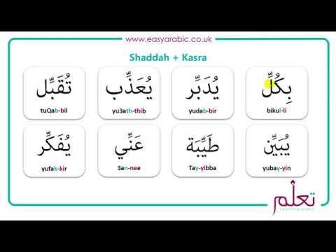 Beginners Arabic - Lesson 08 - Shaddah