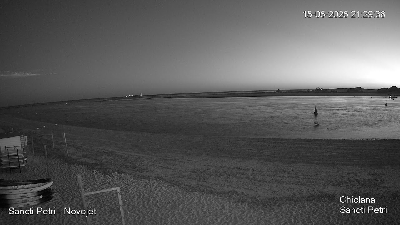 Live webcam view of Sancti Petri Beach & Lagoon