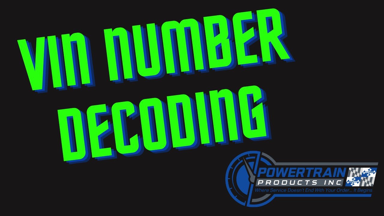 All About Vin Numbers