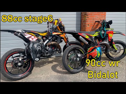 Bidalot 90cc wr VS 88cc stage6 wheelies and more 100+ 20hp+