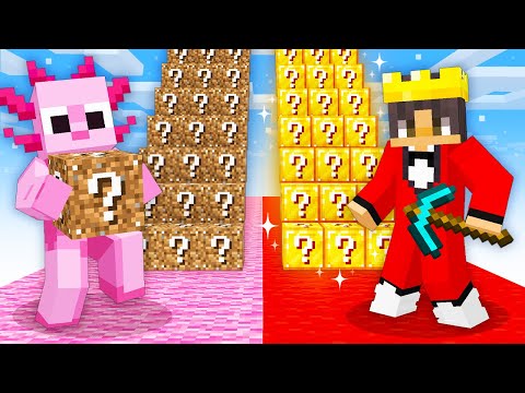NOOB vs PRO Lucky Block STAIRCASE Race in Minecraft!