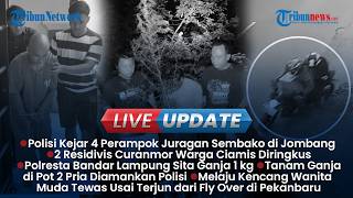 LIVE UPDATE: 2 Pria Plosoklaten Tanam Ganja di Pot, Residivis Curanmor Didor Polisi Ciamis