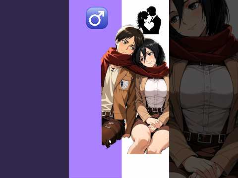 attack on titan characters with their wives couple ?? #anime #attackontitan #shorts