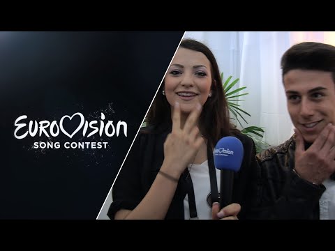 Backstage: Michele Perniola and Anita Simoncini (San Marino)