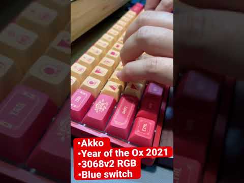 AKKO Year of the Ox 2021 (3068v2 RGB) (Akko Blue switch)