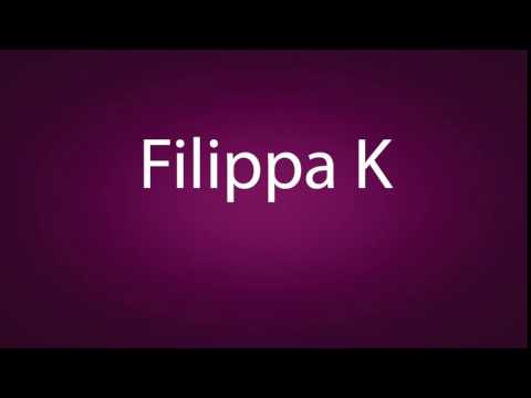How to pronounce Filippa K