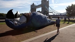 Monty Python 15m Dead Parrot hung in London