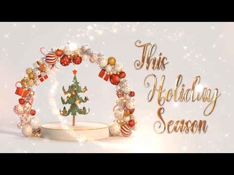 Animated Christmas Card Template - Luxury Bauble Collection
