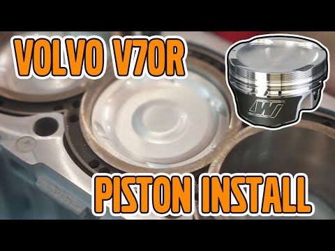 BIG TURBO 5 CYLINDERS FORGED PISTONS INSTALL  I  VOLVO V70R Build Part 6