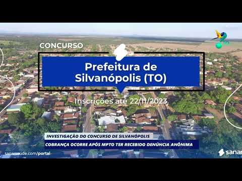 INVESTIGAÇÃO DO CONCURSO DE SILVANÓPOLIS