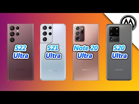 Samsung Galaxy S22 Ultra vs Samsung Galaxy S21 Ultra vs Samsung Note 20 Ultra vs Samsung S20 Ultra