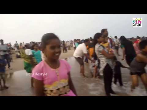 Marina Beach Water Play at Chennai Evening Time Fun Collection | Our Lifestyle Video