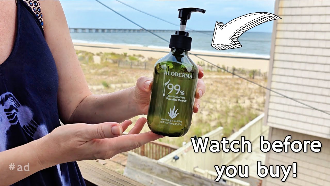 Aloderma 99% Organic Aloe Vera Gel, Demo and Review