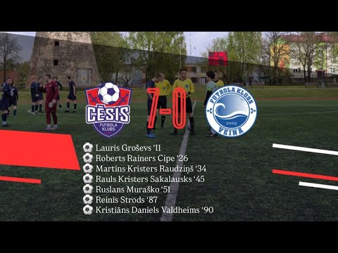 FK CĒSIS 7 vs 0 FK VEINA / AIZKRAUKLES NOVADS | DaliDali 3.līga