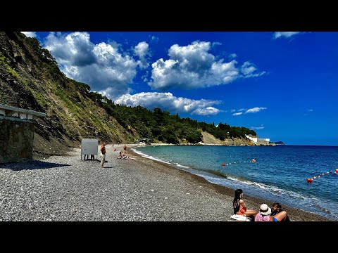 КРЫМ. АЛУПКА. Обзор пляжей, цены в столовой и Воронцовский парк. 27 июня 2023г.