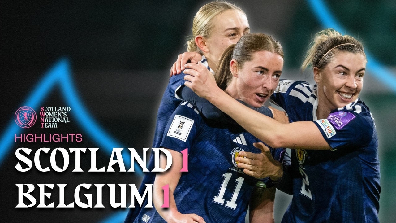 McGovern Injury-Time Equaliser! | Scotland v Belgium | FIFA Women's World Cup Qualifying