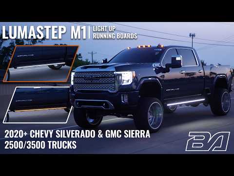 Lumastep M1 Light Up Running Boards | 2020-2026 Chevy Silverado & GMC Sierra 2500/3500
