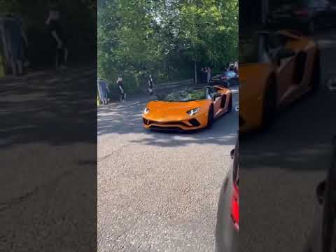 Thumbnail for orange gang 🧡🧡🧡 #supercars #Lamborghini #Aventador #roadster #svj #shorts #hypercars by orange lamborghini