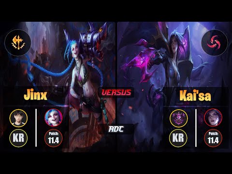 Zenit JINX (ADC) [Conqueror] VS KAI'SA - Master KR Patch 11.4