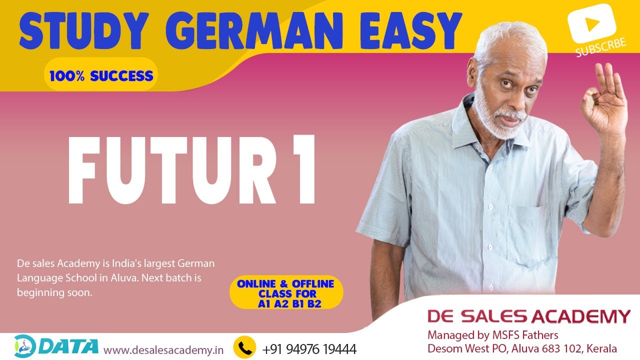 112 FUTUR I: Make Future sentences in German: German Language Course A2 Level: De Sales Academy