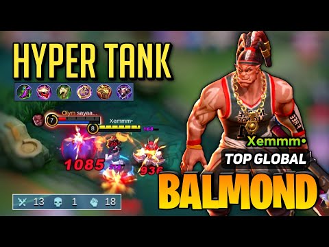 TANKY! Balmond Best Build 2023 [ Balmond Top Global Gameplay ] By Xemmm• - Mobile Legends