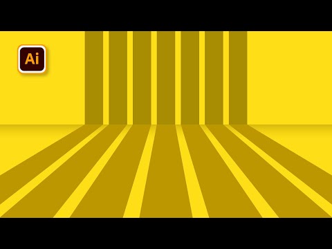 How to create Perspective background in illustrator tutorial