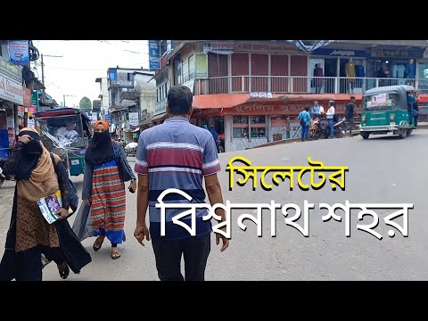 সিলেটের বিশ্বনাথ শহর দেখুন হেটে হেটে | Bishwanath town | A walking in a town in Sylhet Bangladesh