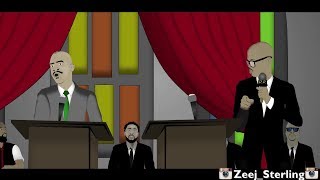 Gino Jennings Ushers Mr Vegas out of God&#39;s House [Jamaican Cartoon]