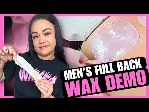 STEP BY STEP Real-Time FULL BACK WAX W/ HARD WAX FOR BEGINNERS | BREE MESQUIT
