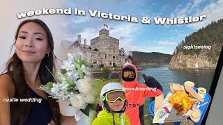vancouver vlog | wedding in victoria bc, exploring vancouver island, whistler trip