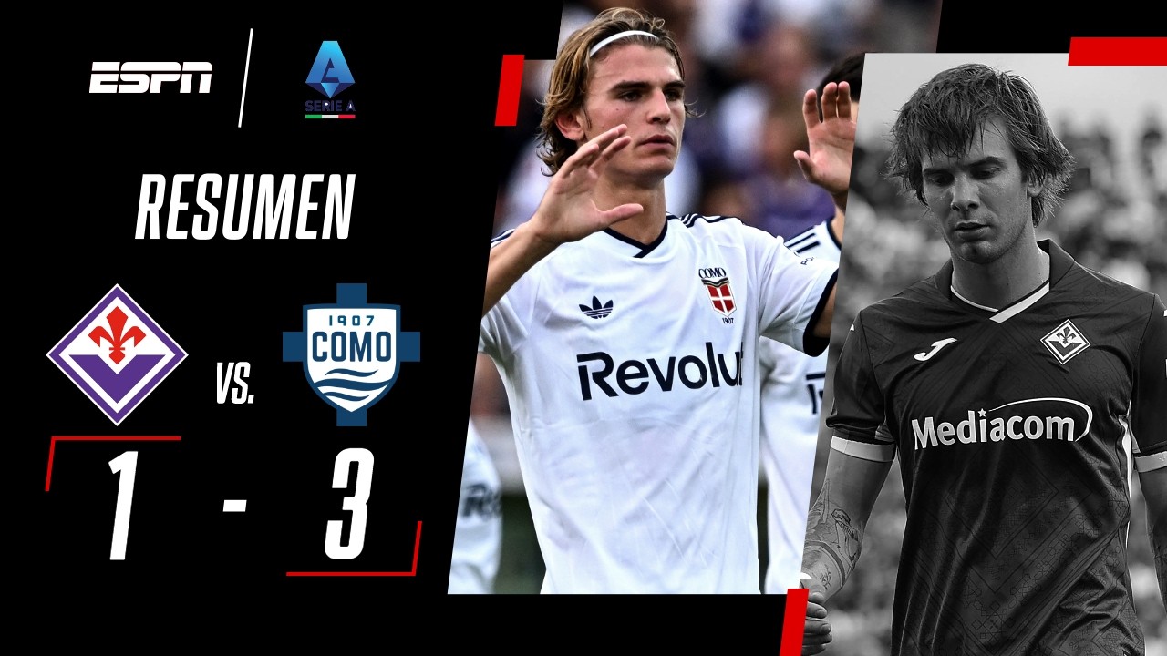 NICO PAZ FUE FIGURA CON EL COMO Y LE GANÓ EL DUELO A MASTANTUONO | Fiorentina 1-3 Como | RESUMEN