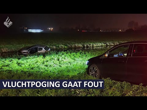 Vluchtpoging verdachten gaat fout - Politie Landelijke Eenheid - Dienst INFRA Noord-West