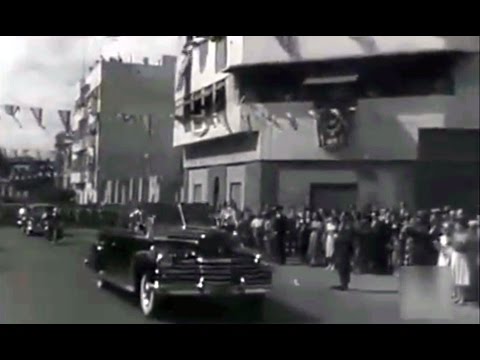 1950 Franco Visita Tenerife - Crucero Canarias - Plaza Weyler - La Laguna - Refinería de petróleo