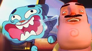 CAN THEY BE KILLED!? - Gmod Gumball Hello Neighbor Scary Mod
