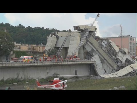 Italy bridge collapse in Genoa leaves at least 22 dead