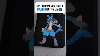 Painting Lucario on a Pokémon Card Binder!!! ✨️👊