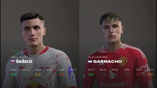 FC25 - Check out the new facemod Benjamin Sesko and Alejandro Garnacho
