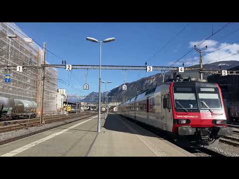 Rbde 562 CFF RegionAlps de Brig à St- Gingolph (Suisse)