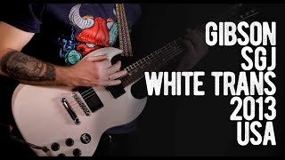 Video thumbnail for Gibson SG SGJ White Trans 2013 USA by Loud Lemon Demo
